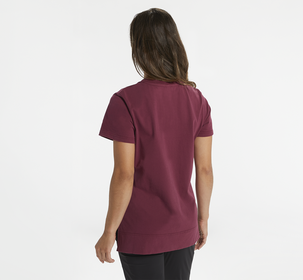 Hoka Womens Tee NZ - Hoka One One Brand Burgundy (UOF073852)